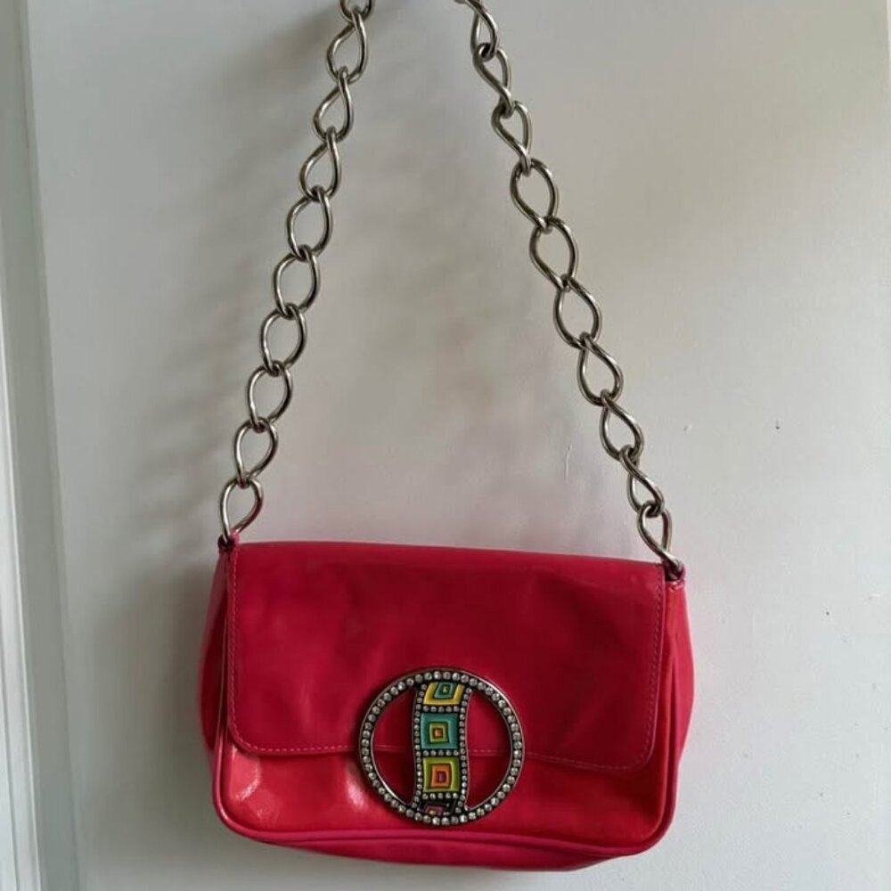 Vintage ORCIANI Patent Leather Handbag in Pink